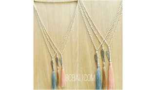 bali stone beads necklace tassels charms leaves fashion wholesale price